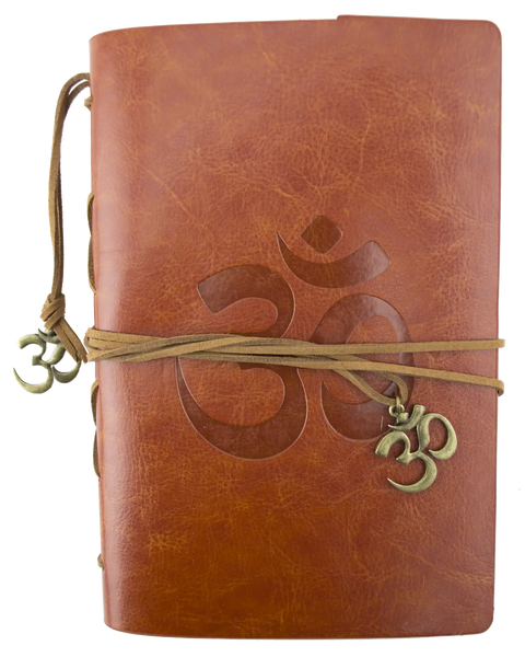 Leather Journal - Om Symbol