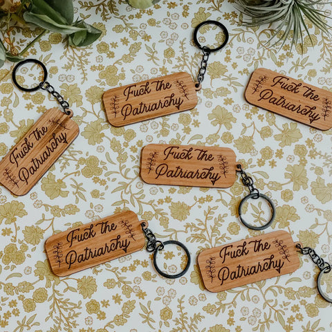 F*ck the Patriarchy Keychain