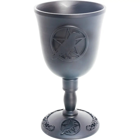 Cast Iron Goblet - Pentacle w/ Raven