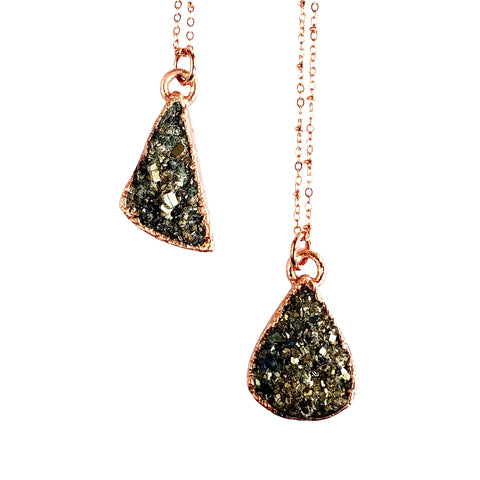 Freeform Pyrite Necklace