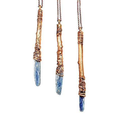 Sticks & Stones - Blue Kyanite Wand Necklace