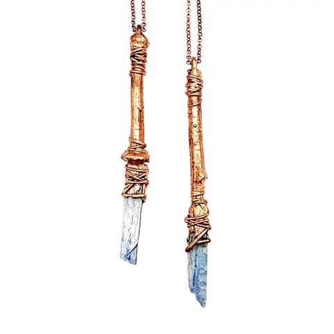 Sticks & Stones - Blue Kyanite Wand Necklace