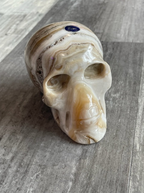 Mexican Onyx Skull Carving