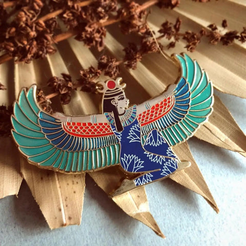 Winged Isis - Egyptian Goddess Enamel Pin