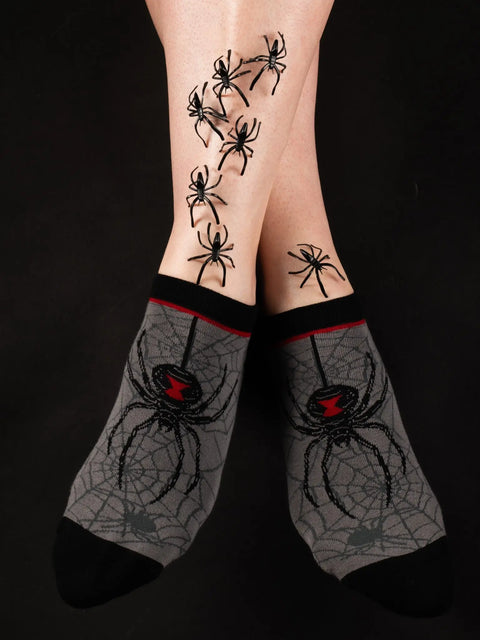 Black Widow Ankle Socks