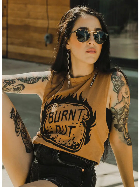 Burnt Out Muscle Tee